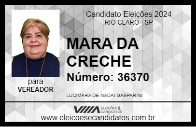 Candidato MARA DA CRECHE 2024 - RIO CLARO - Eleições