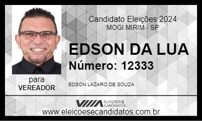 Candidato EDSON DA LUA 2024 - MOGI MIRIM - Eleições