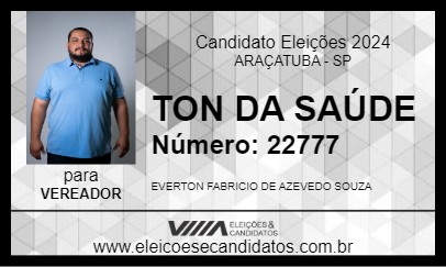 Candidato TON DA SANTA CASA 2024 - ARAÇATUBA - Eleições