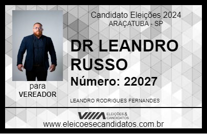 Candidato DR LEANDRO RUSSO 2024 - ARAÇATUBA - Eleições