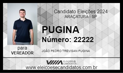 Candidato PUGINA 2024 - ARAÇATUBA - Eleições