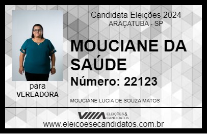 Candidato MOUCIANE DA SAÚDE 2024 - ARAÇATUBA - Eleições