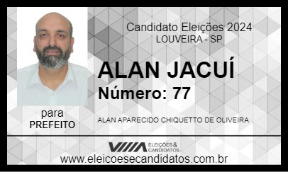 Candidato ALAN JACUÍ 2024 - LOUVEIRA - Eleições