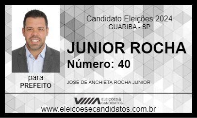 Candidato JUNIOR ROCHA 2024 - GUARIBA - Eleições