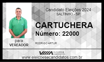 Candidato CARTUCHERA 2024 - SALTINHO - Eleições