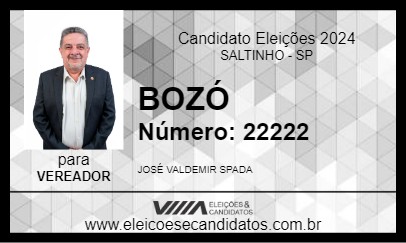 Candidato BOZÓ 2024 - SALTINHO - Eleições