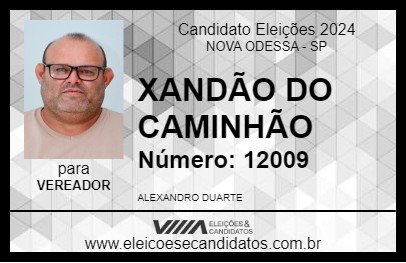 Candidato XANDÃO DO CAMINHÃO 2024 - NOVA ODESSA - Eleições