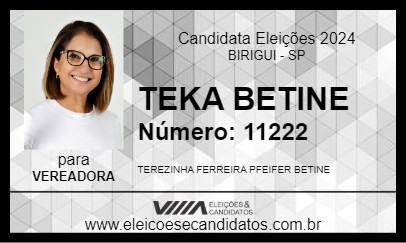 Candidato TEKA BETINE 2024 - BIRIGUI - Eleições