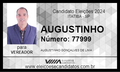 Candidato AUGUSTINHO 2024 - ITATIBA - Eleições