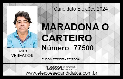 Candidato MARADONA O CARTEIRO 2024 - ITATIBA - Eleições