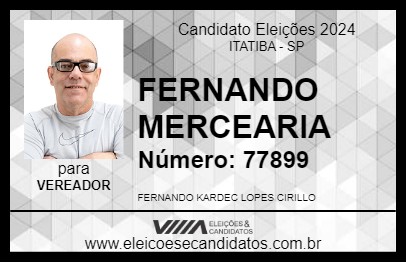 Candidato FERNANDO MERCEARIA 2024 - ITATIBA - Eleições