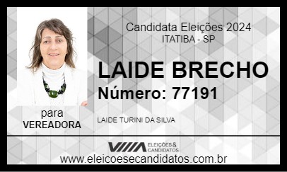 Candidato LAIDE BRECHO 2024 - ITATIBA - Eleições