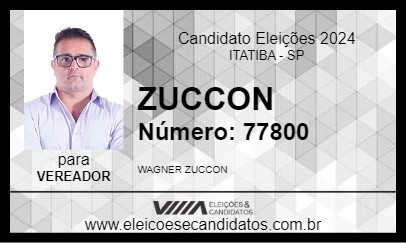 Candidato ZUCCON 2024 - ITATIBA - Eleições