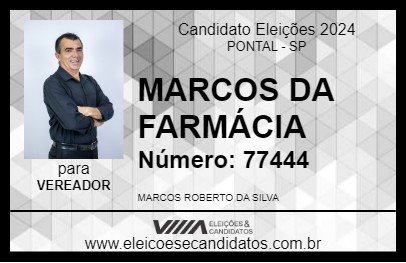 Candidato MARCOS DA FARMÁCIA 2024 - PONTAL - Eleições