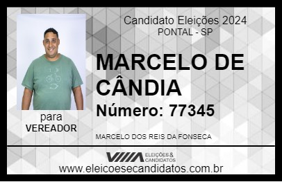 Candidato MARCELO DE CÂNDIA 2024 - PONTAL - Eleições