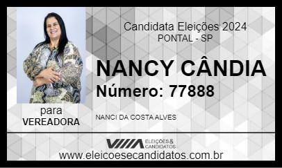 Candidato NANCY CÂNDIA 2024 - PONTAL - Eleições