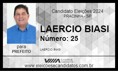 Candidato LAERCIO BIASI 2024 - PRACINHA - Eleições