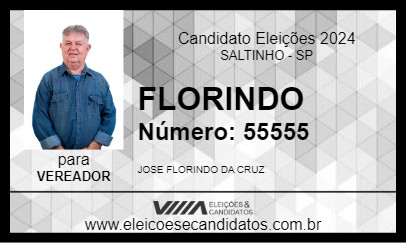 Candidato FLORINDO 2024 - SALTINHO - Eleições