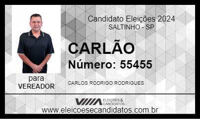 Candidato CARLÃO 2024 - SALTINHO - Eleições