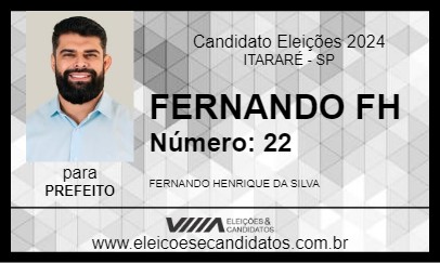 Candidato FERNANDO FH 2024 - ITARARÉ - Eleições