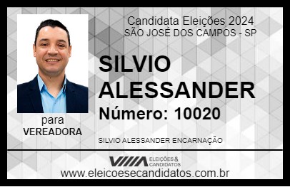 Candidato SILVIO ALESSANDER 2024 - SÃO JOSÉ DOS CAMPOS - Eleições