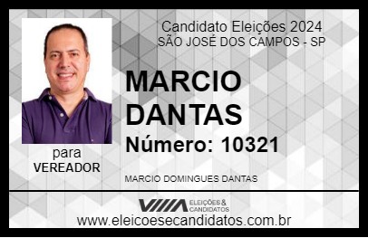 Candidato MARCIO DANTAS 2024 - SÃO JOSÉ DOS CAMPOS - Eleições