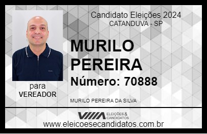 Candidato MURILO PEREIRA 2024 - CATANDUVA - Eleições