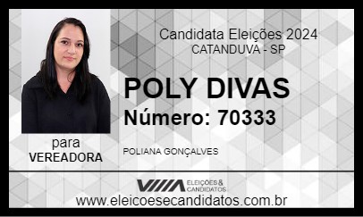 Candidato POLY DIVAS 2024 - CATANDUVA - Eleições