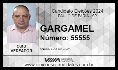 Candidato GARGAMEL 2024 - PAULO DE FARIA - Eleições