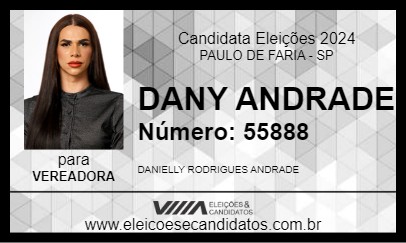 Candidato DANY ANDRADE 2024 - PAULO DE FARIA - Eleições