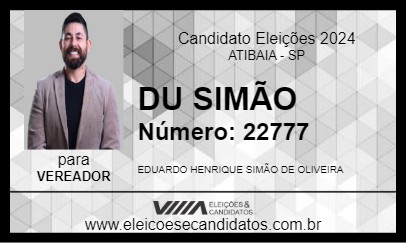 Candidato DU SIMÃO 2024 - ATIBAIA - Eleições