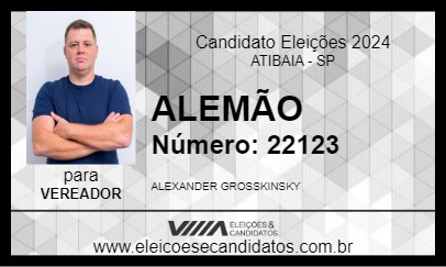 Candidato ALEMÃO 2024 - ATIBAIA - Eleições