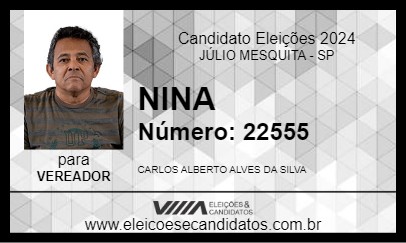 Candidato NINA 2024 - JÚLIO MESQUITA - Eleições