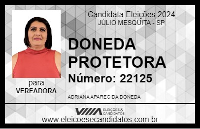 Candidato DONEDA PROTETORA 2024 - JÚLIO MESQUITA - Eleições