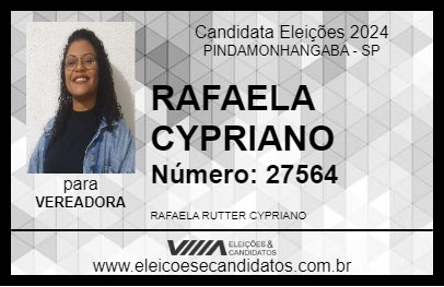 Candidato RAFAELA CYPRIANO 2024 - PINDAMONHANGABA - Eleições