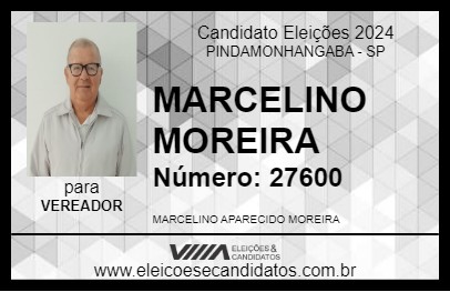 Candidato MARCELINO MOREIRA 2024 - PINDAMONHANGABA - Eleições