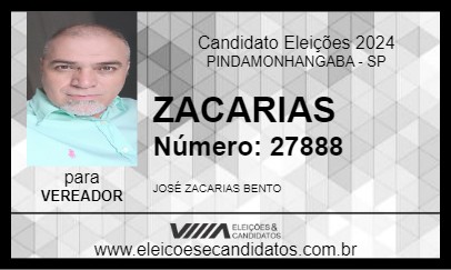 Candidato ZACARIAS 2024 - PINDAMONHANGABA - Eleições