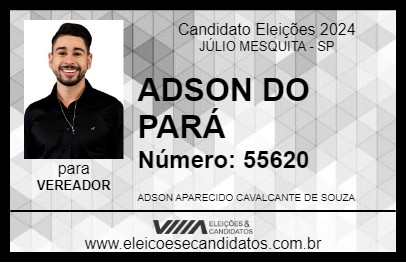 Candidato ADSON DO PARÁ 2024 - JÚLIO MESQUITA - Eleições