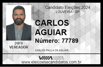 Candidato CARLOS AGUIAR 2024 - LOUVEIRA - Eleições