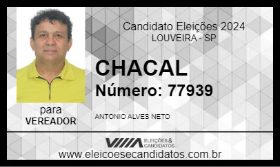 Candidato CHACAL 2024 - LOUVEIRA - Eleições