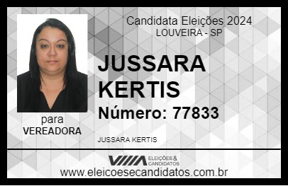 Candidato JUSSARA KERTIS 2024 - LOUVEIRA - Eleições