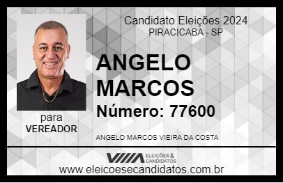 Candidato ANGELO MARCOS 2024 - PIRACICABA - Eleições