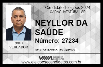 Candidato NEYLLOR DA SAÚDE 2024 - CARAGUATATUBA - Eleições