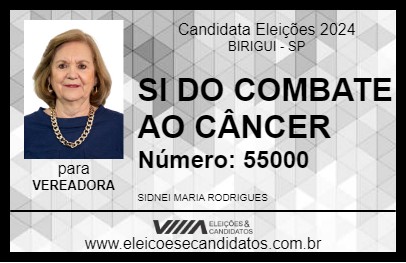 Candidato SI DO COMBATE AO CÂNCER 2024 - BIRIGUI - Eleições