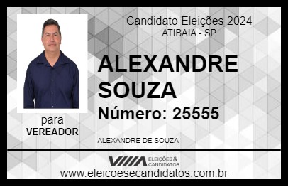 Candidato ALEXANDRE SOUZA 2024 - ATIBAIA - Eleições