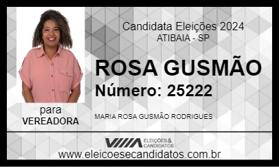 Candidato ROSA GUSMÃO 2024 - ATIBAIA - Eleições