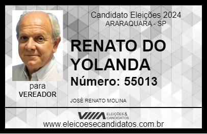 Candidato RENATO DO YOLANDA 2024 - ARARAQUARA - Eleições