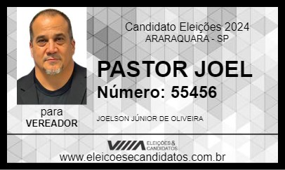 Candidato PASTOR JOEL 2024 - ARARAQUARA - Eleições