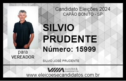 Candidato SILVIO PRUDENTE 2024 - CAPÃO BONITO - Eleições