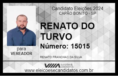 Candidato RENATO DO TURVO 2024 - CAPÃO BONITO - Eleições